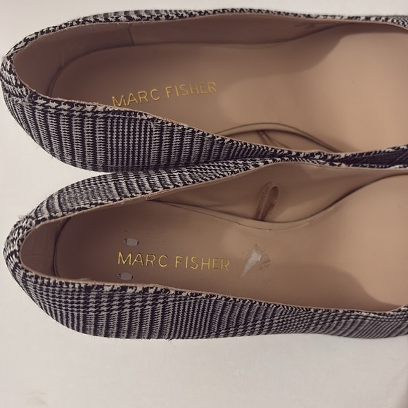 Marc Fisher Darren Houndstooth Heels 7 1/2 W - Picture 7 of 8